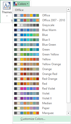 Change Default Colors In Excel Design Talk